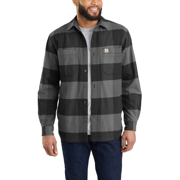 CARHARTT Men's Rugged Flex Hamilton Fleece-Lined Shirt Jacket