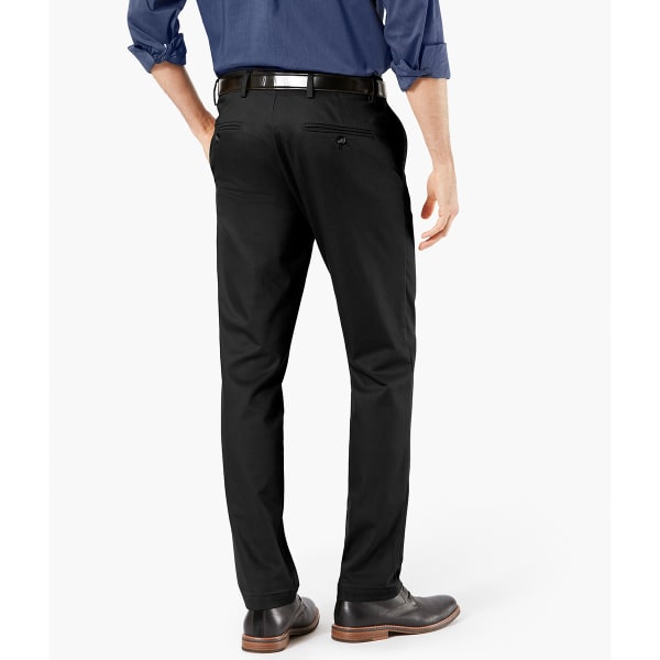 DOCKERS Men's Signature Khaki 2.0 Stretch Straight Taper Flat-Front Creaseless Pants