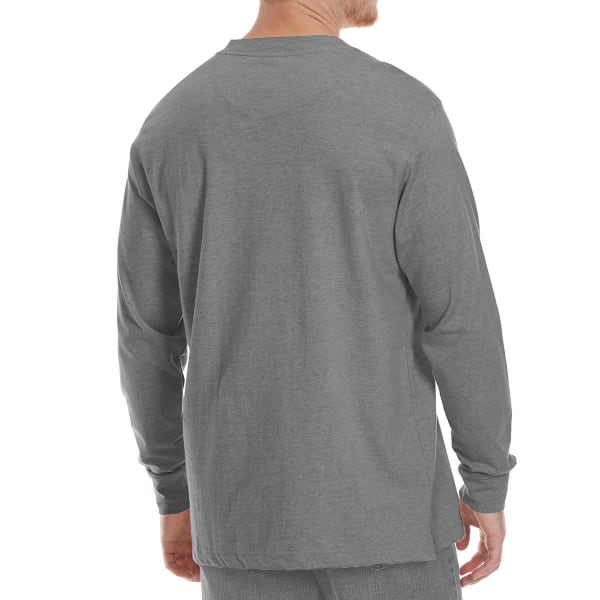 GELERT Men's Sueded Long-Sleeve Henley