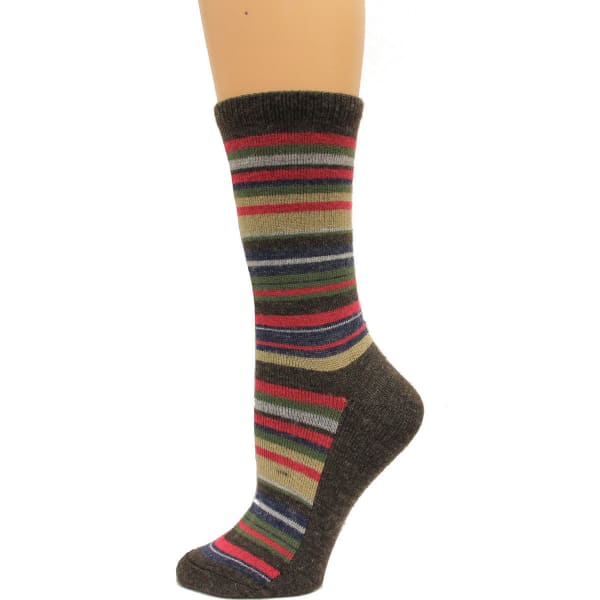 CAROLINA HOSIERY Women's Large Stripe Crew Socks