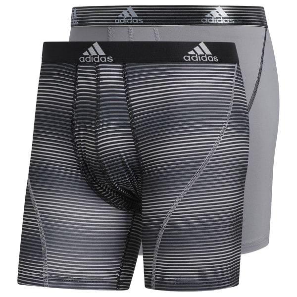 Adidas Men's Climate Athletic Comfort Fit Grey Black 3-Pack Boxer Briefs  Size S