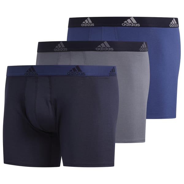 Adidas Men's Performance Boxer Brief Underwear (3-Pack) Black Grey