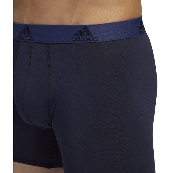 ADIDAS Men's Performance Stretch Cotton Boxers, 3-Pack