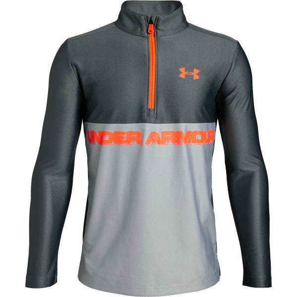 UNDER ARMOUR Boys' Tech Half Zip Long-Sleeve Shirt