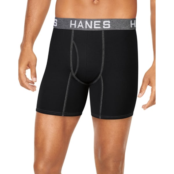 HANES Men's Ultimate Comfort Flex Fit Ultra Soft Boxer Briefs, 4-Pack -  Eastern Mountain Sports