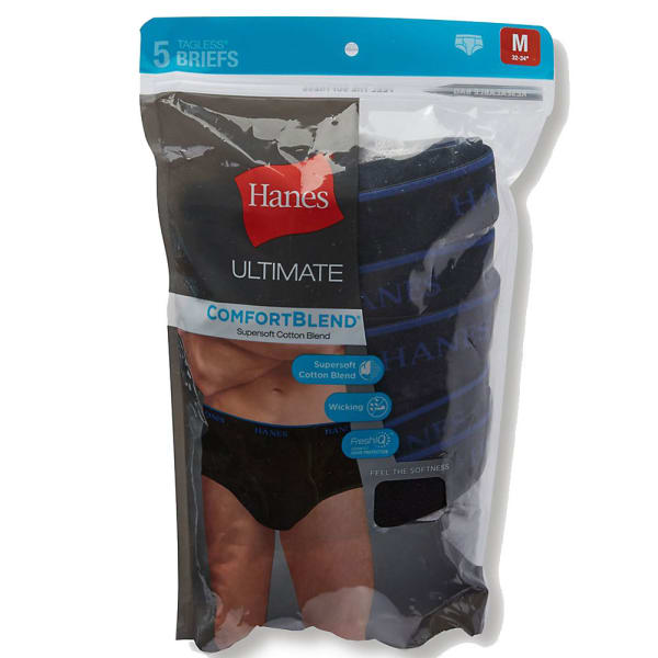 Hanes Ultimate Comfort Blend 5 Pack Briefs