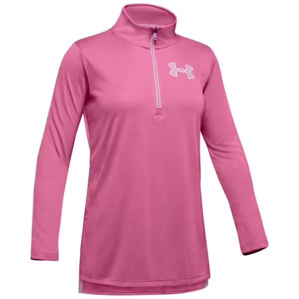 UNDER ARMOUR Girls' Tech 1/2 Zip Long-Sleeve Top