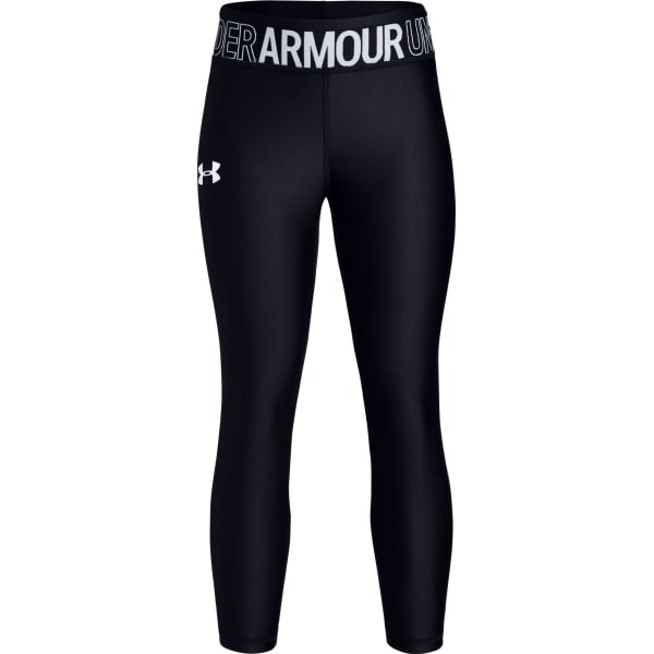 UNDER ARMOUR Girls' HeatGear Armour Ankle Crop Leggings