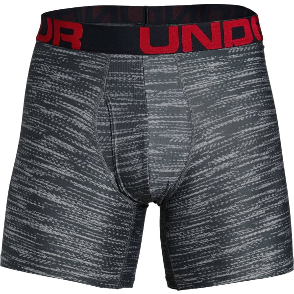 UNDER ARMOUR Men's Tech 6 in. Boxerjock Novelty Boxers, 2-Pack