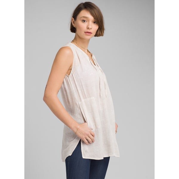 PRANA Women's Natassa Crinkled Sleeveless Tunic Top