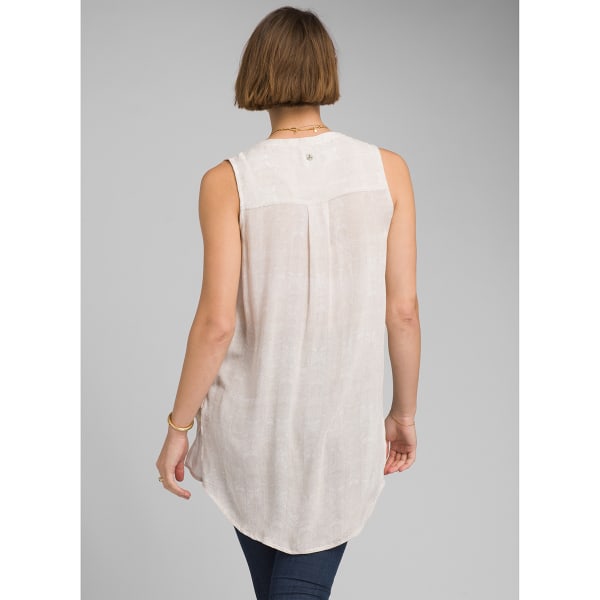 PRANA Women's Natassa Crinkled Sleeveless Tunic Top