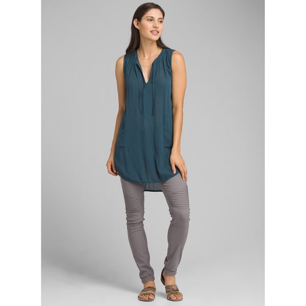 PRANA Women's Natassa Crinkled Sleeveless Tunic Top