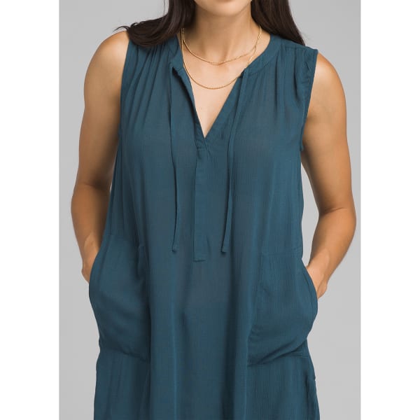 PRANA Women's Natassa Crinkled Sleeveless Tunic Top