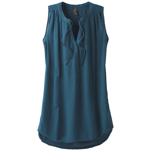 PRANA Women's Natassa Crinkled Sleeveless Tunic Top