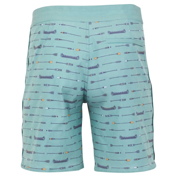 UNITED BY BLUE Men's Canoe Scallop Boardshorts