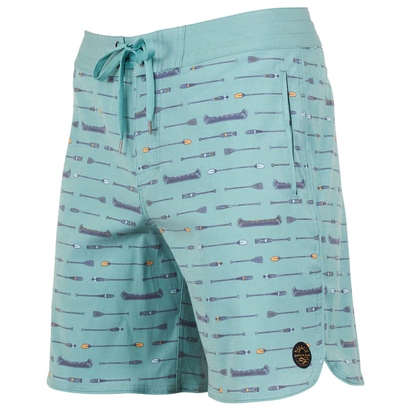 UNITED BY BLUE Men's Canoe Scallop Boardshorts