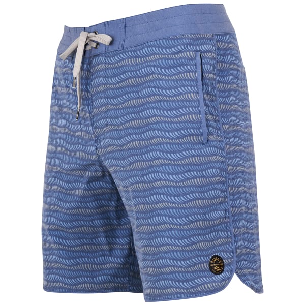 UNITED BY BLUE Men's Shoreline Scallop Boardshorts