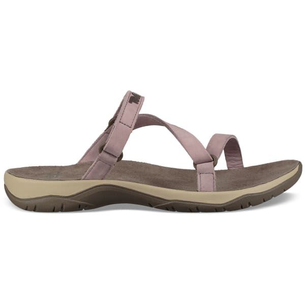 TEVA Women's Elzada Leather Waterproof Slide Sandals