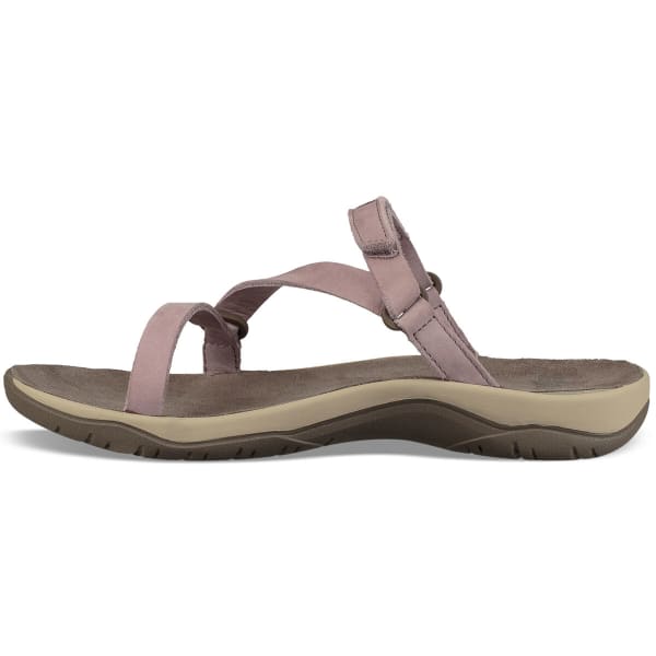 TEVA Women's Elzada Leather Waterproof Slide Sandals