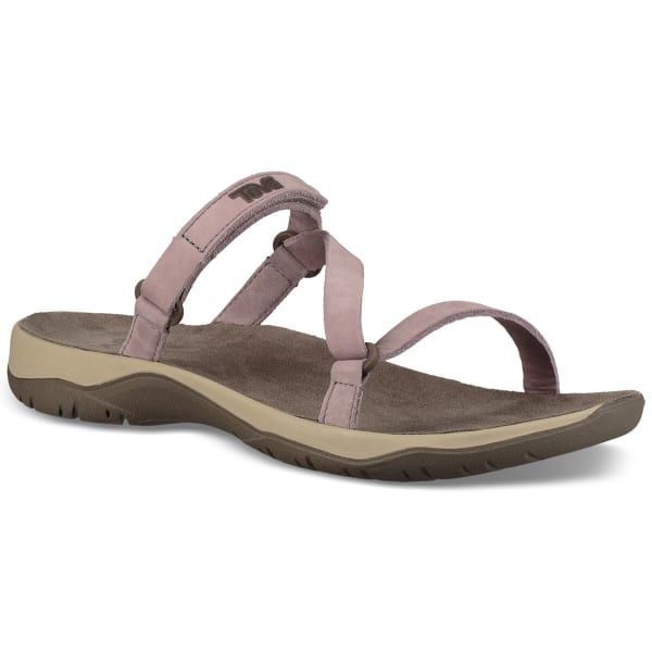 TEVA Women's Elzada Leather Waterproof Slide Sandals