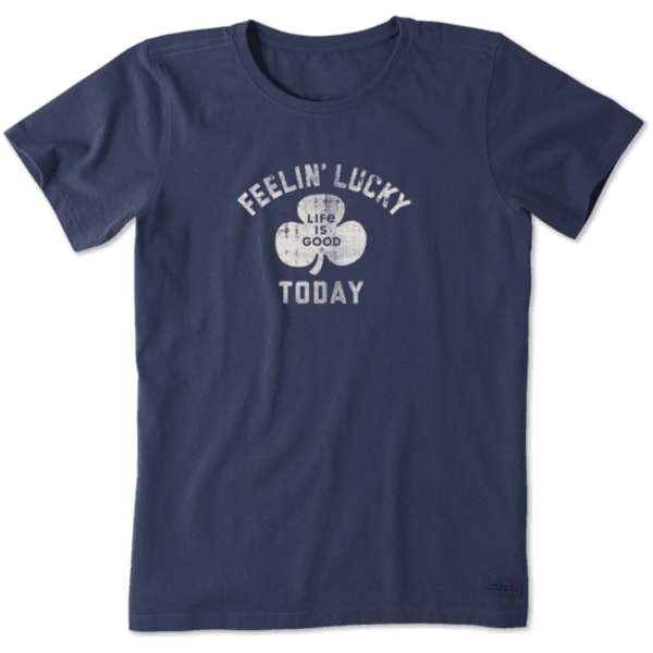 LIFE IS GOOD Women's Feelin' Lucky Today Crusher Tee