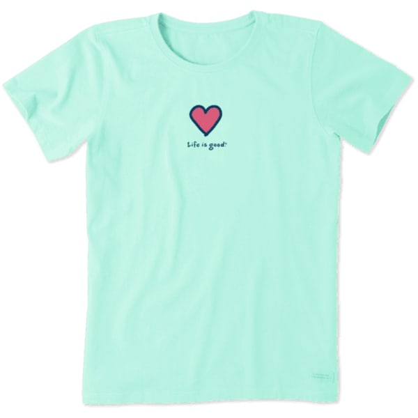 LIFE IS GOOD Women's Short-Sleeve Heart Crusher Tee