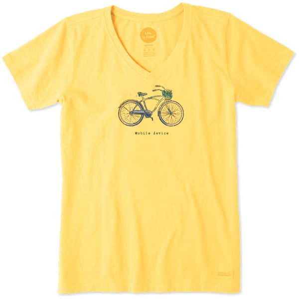 LIFE IS GOOD Women's Mobile Device Bike Cool Tee