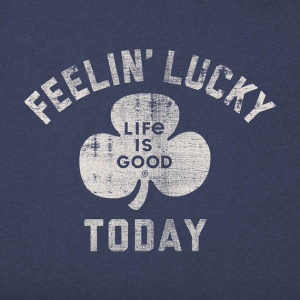 LIFE IS GOOD Men's Feelin' Lucky Today Crusher Tee