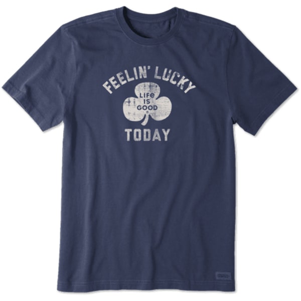 LIFE IS GOOD Men's Feelin' Lucky Today Crusher Tee