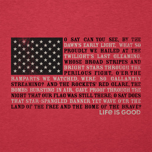 LIFE IS GOOD Men's Star Spangled Banner Tee