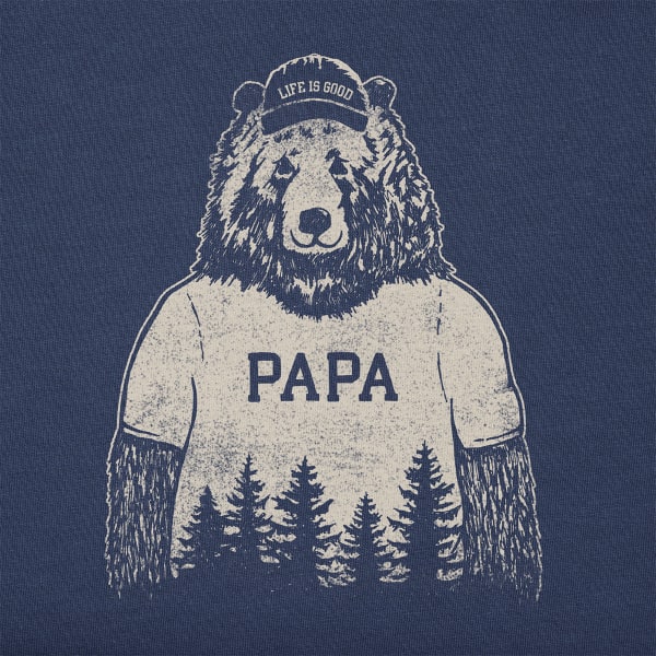 LIFE IS GOOD Men's Papa Bear Crusher Short-Sleeve Graphic Tee