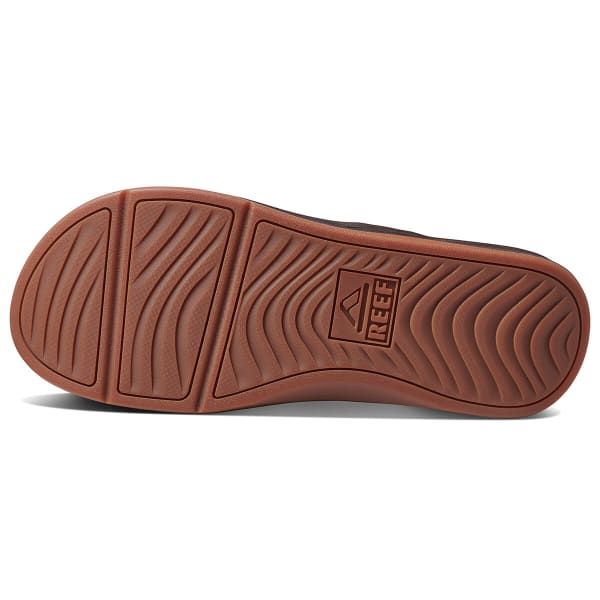 REEF Men's Leather Ortho Bounce Coast Flip Flops