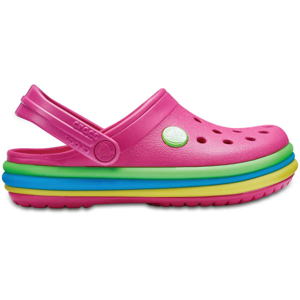 CROCS Kids' Crocband Rainbow Band Clog