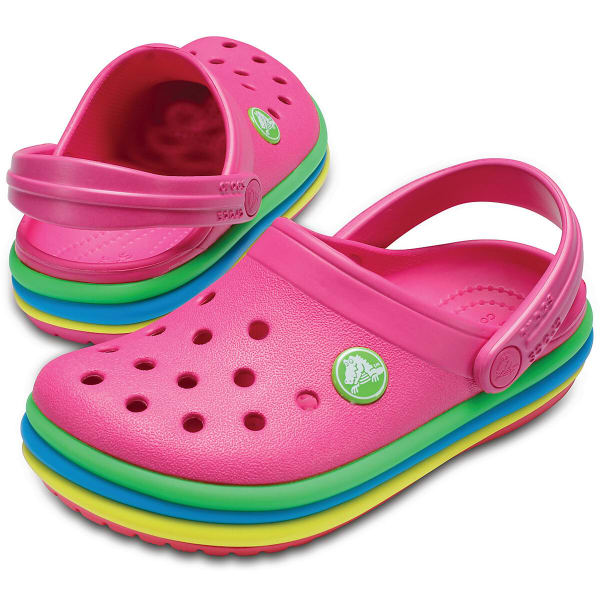 CROCS Kids' Crocband Rainbow Band Clog