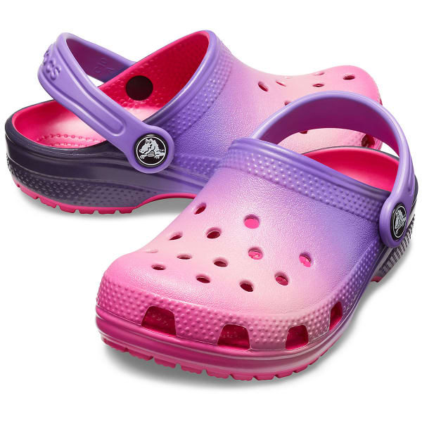 blue ombre crocs