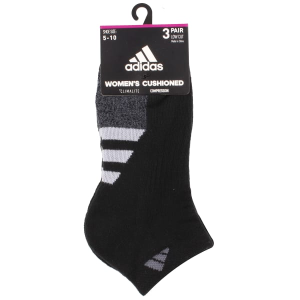 ADIDAS Women's Low Cut Athletic Socks, 3-Pack