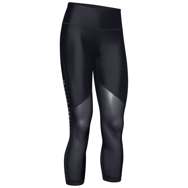 Under Armour UA HG Armor Ankle Crop - Black / Black / Metallic Silver