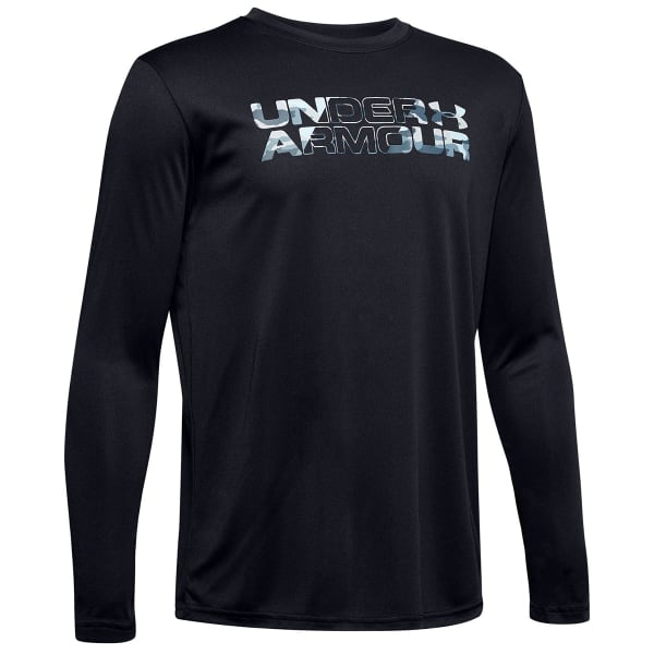 UNDER ARMOUR Boys' Long-Sleeve UA Big Logo Print Fill Shirt