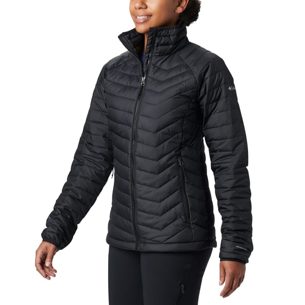 Columbia Powder Lite Hooded Jacket Black Plumíferos esquí mujer : Snowleader