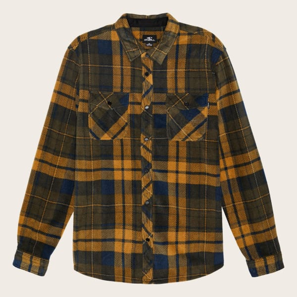 O'NEILL Men's Glacier Plaid Long-Sleeve Shirt