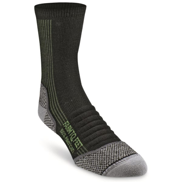 FARM TO FEET Men's Damascus 3/4 Crew Lightweight Technical Trail Socks