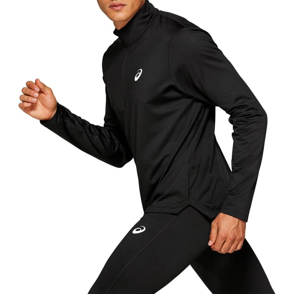 ASICS Men's Silver Winter 1/2-Zip Top