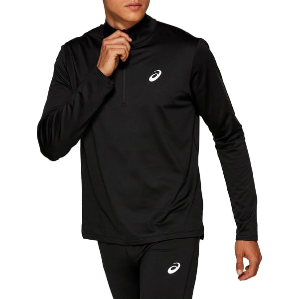 ASICS Men's Silver Winter 1/2-Zip Top