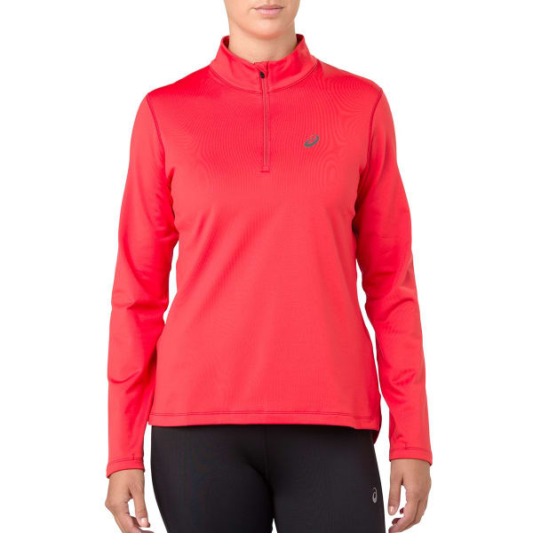 ASICS Women's Silver Winter Half Zip Top