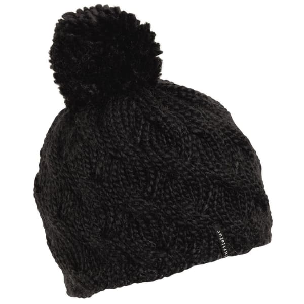 TURTLE FUR Women's Wave on Wave Micro Fleece Lined Pom Beanie