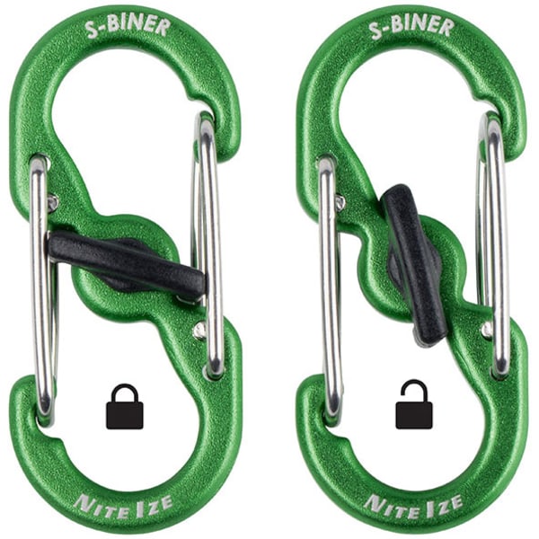 NITE IZE S-Biner Microlock Aluminum, 5-Pack