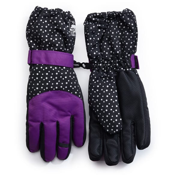 NOLAN Girls' Purple and Black Insulate Gloves