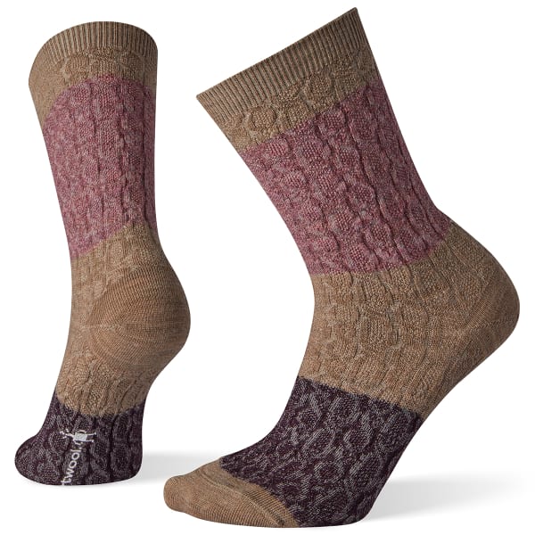 SMARTWOOL Women's Color Block Cable Crew Socks