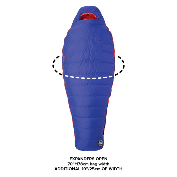 BIG AGNES Women's Torchlight 20 Sleeping Bag, Regular