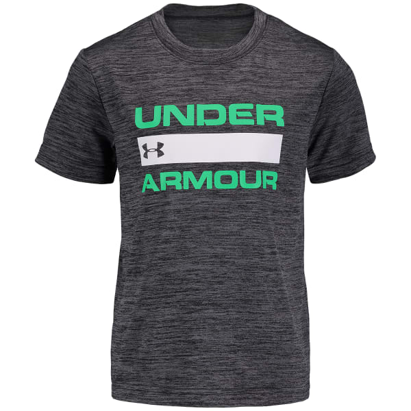 UNDER ARMOUR Little Boys' Short-Sleeve Twist HeatGear Logo Graphic Tee